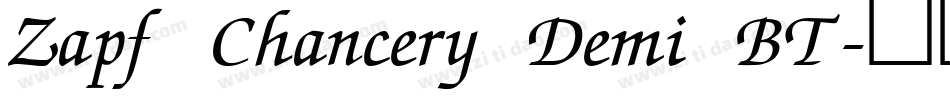 Zapf Chancery Demi BT字体转换
